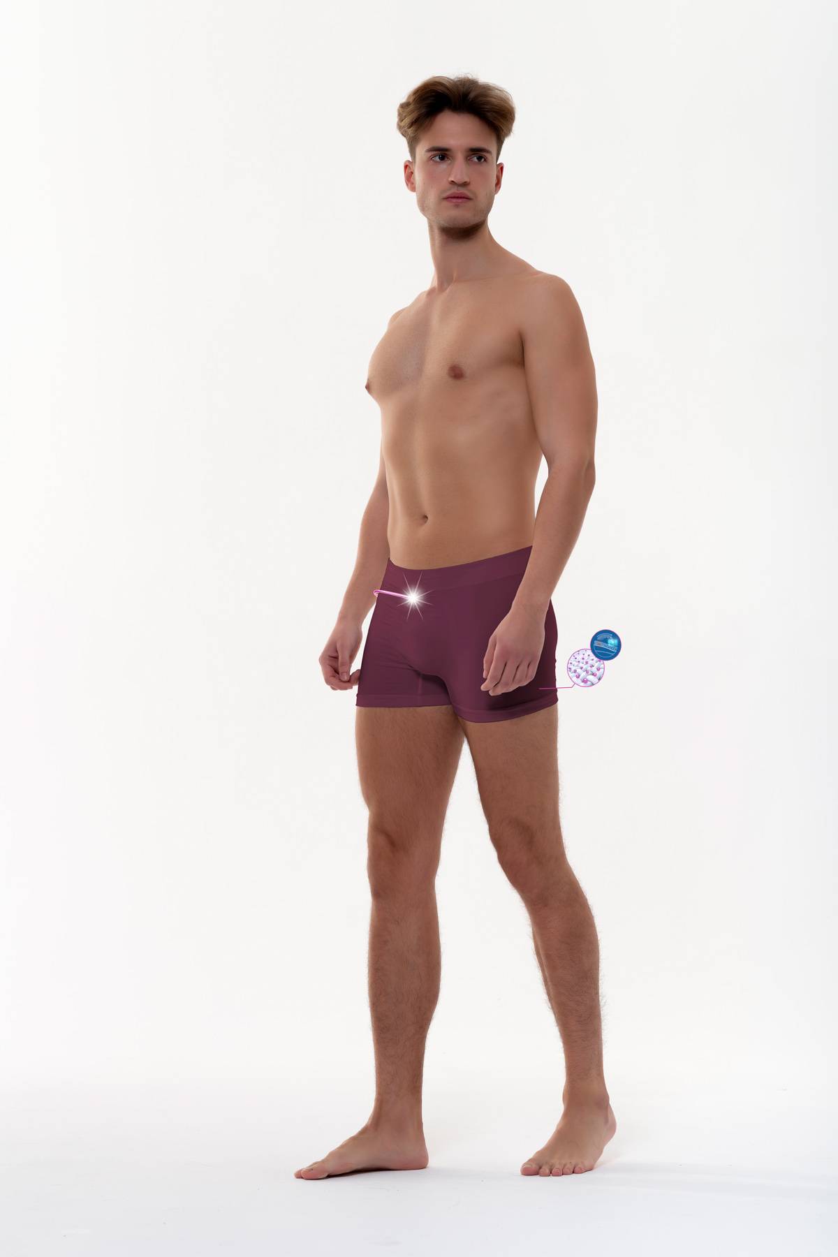 Pack. 3 Bóxer deportivo reafirmante con fibra Emana Mark
