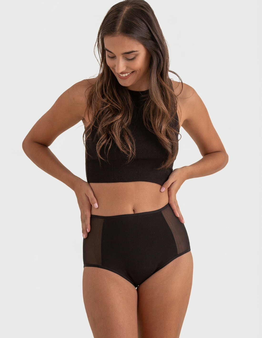 Pack de 2 culottes menstruelles en coton pour flux abondant Valeria