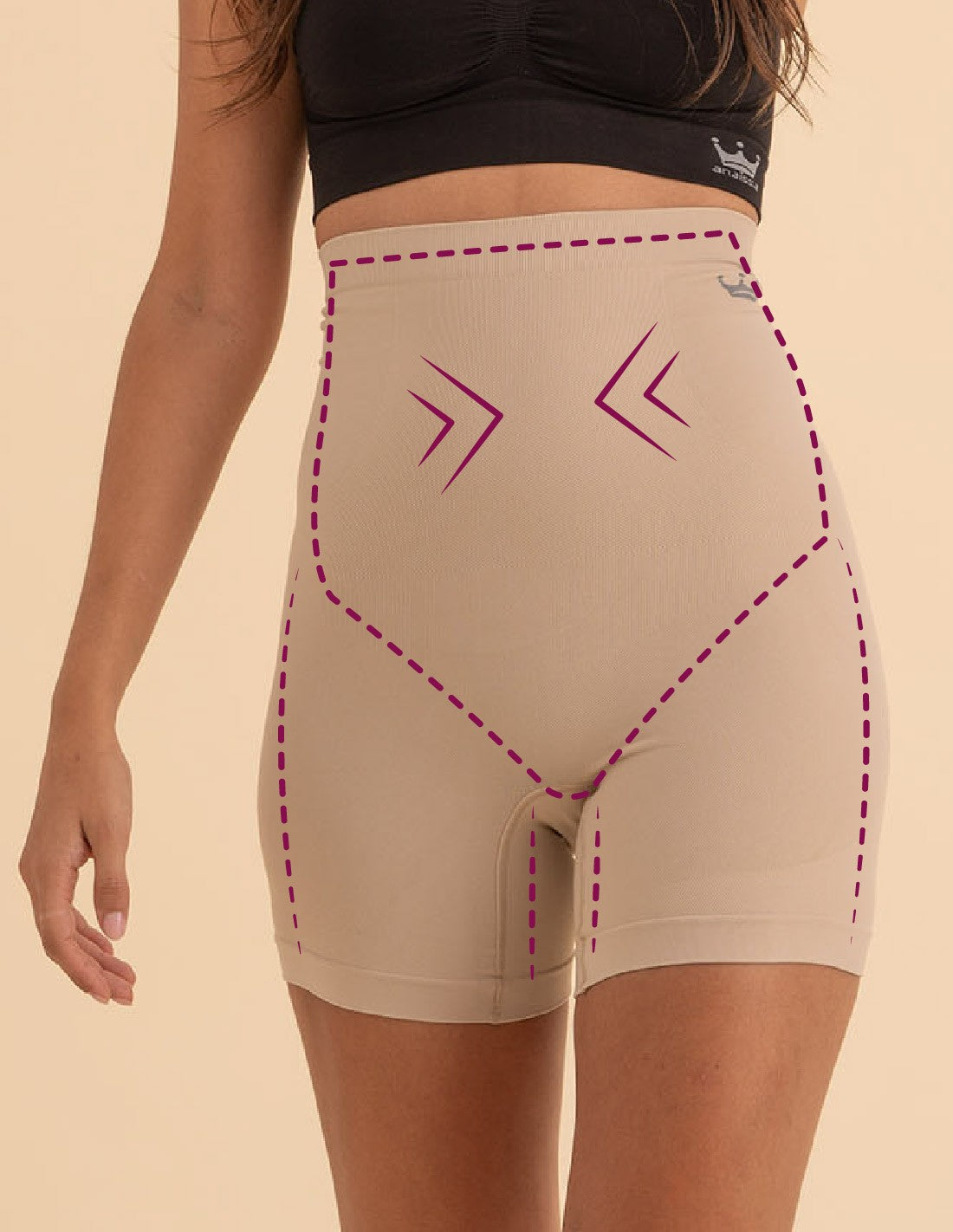 Faja reductora con fibra Emana Push up, Anna
