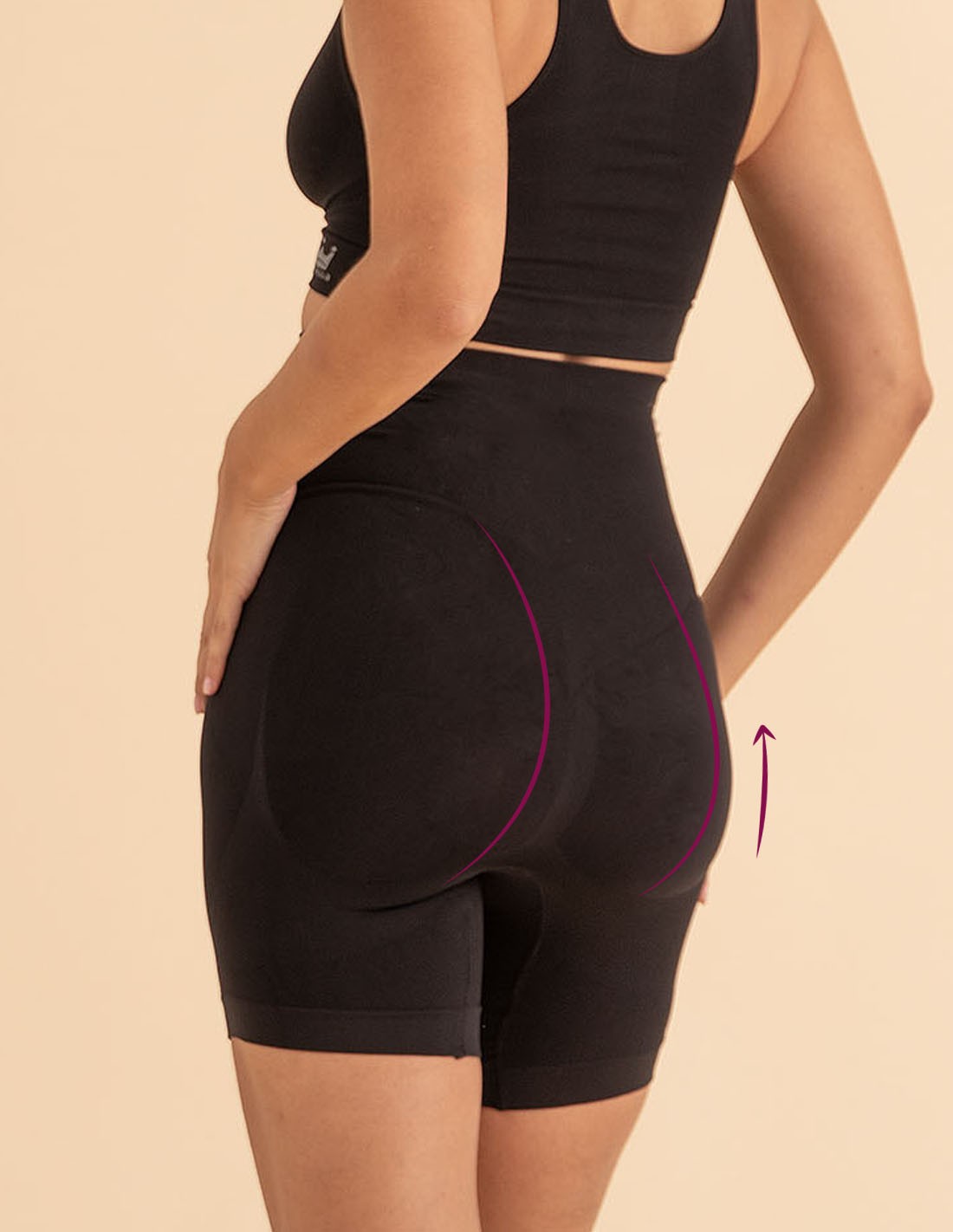 Faja reductora con fibra Emana Push up, Anna