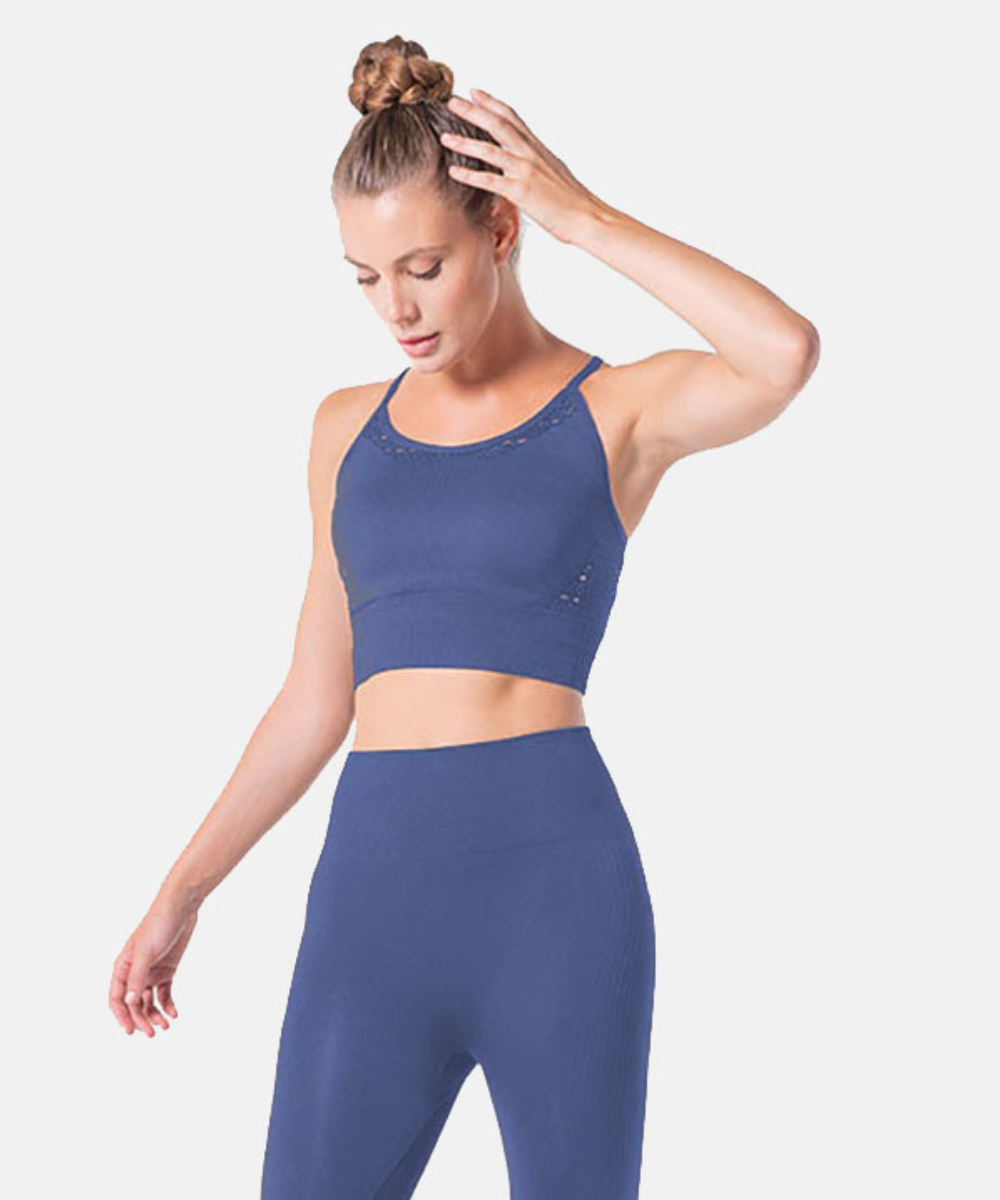 Bali 3D openwork sports top