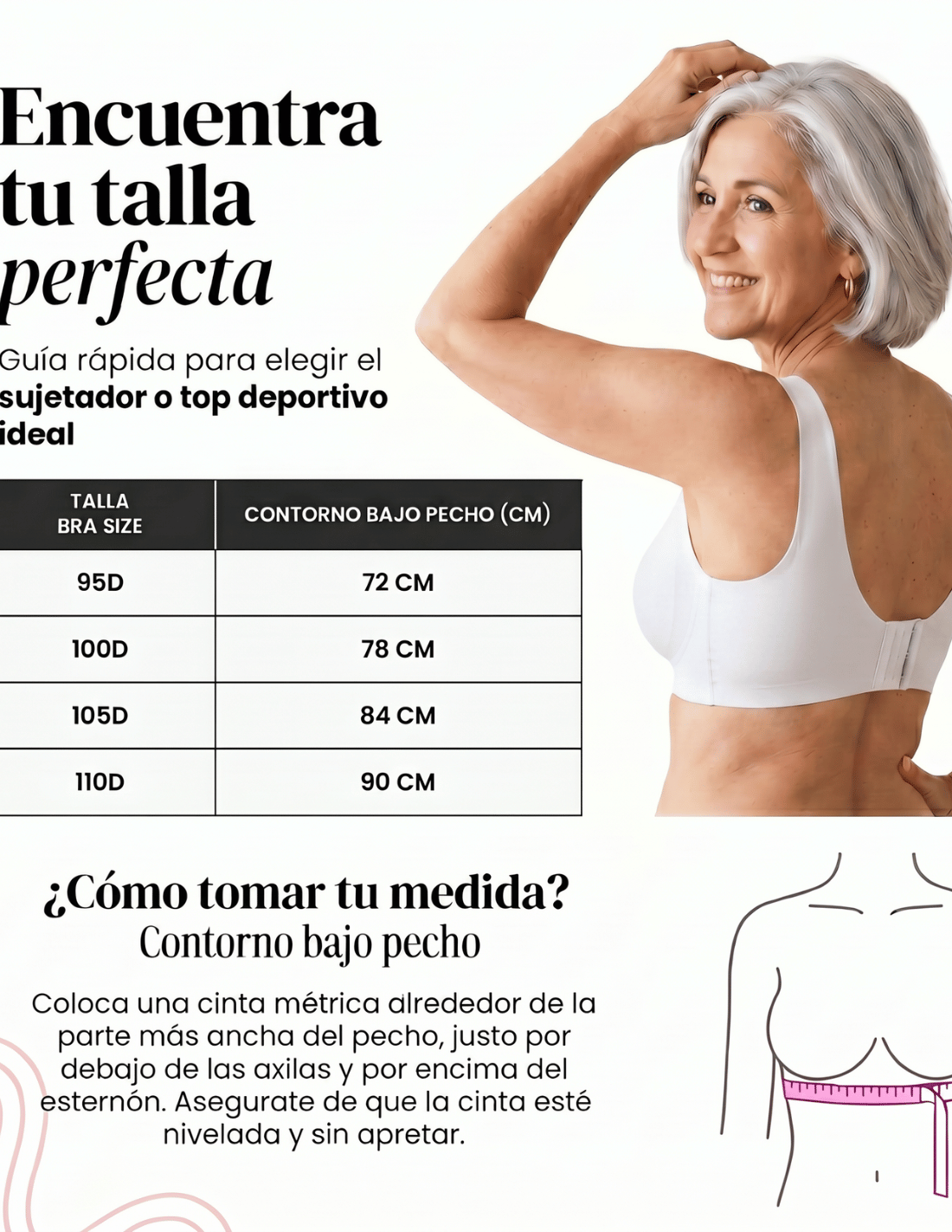 Seamless and wire-free bra with removable foam | Pressure-reducing straps | Chelo Collection