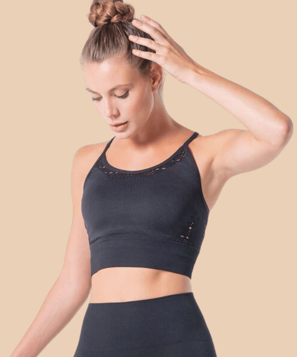 Bali 3D openwork sports top