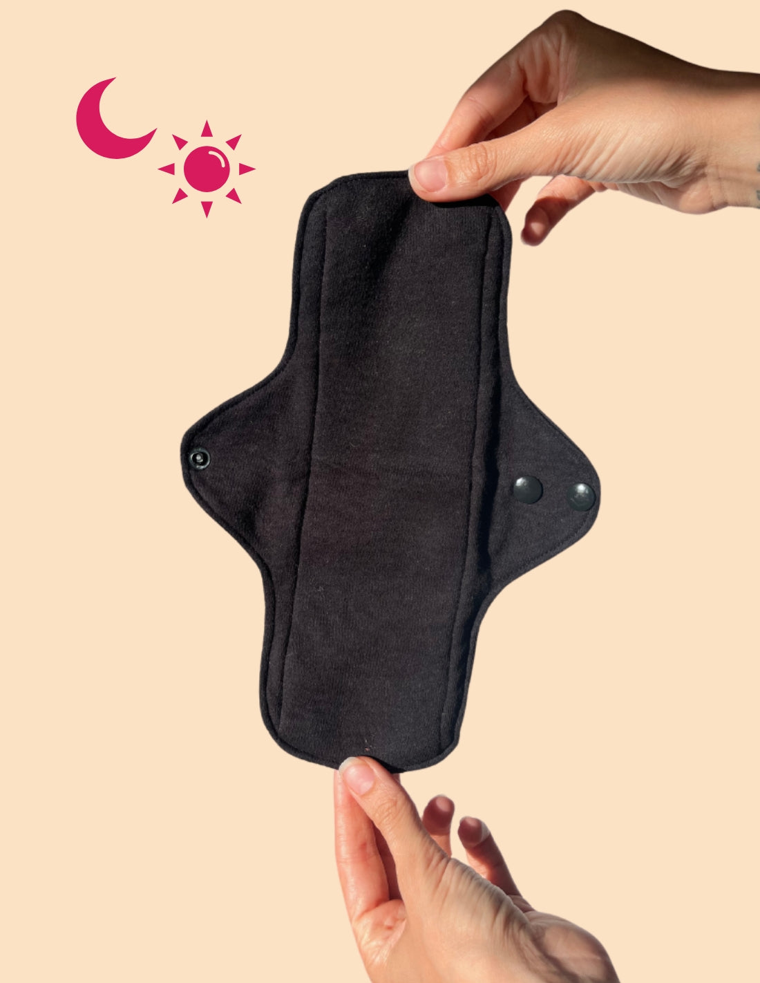 Zestaw 4 bawełnianych podpasek menstruacyjnych Youcare o dużym przepływie.