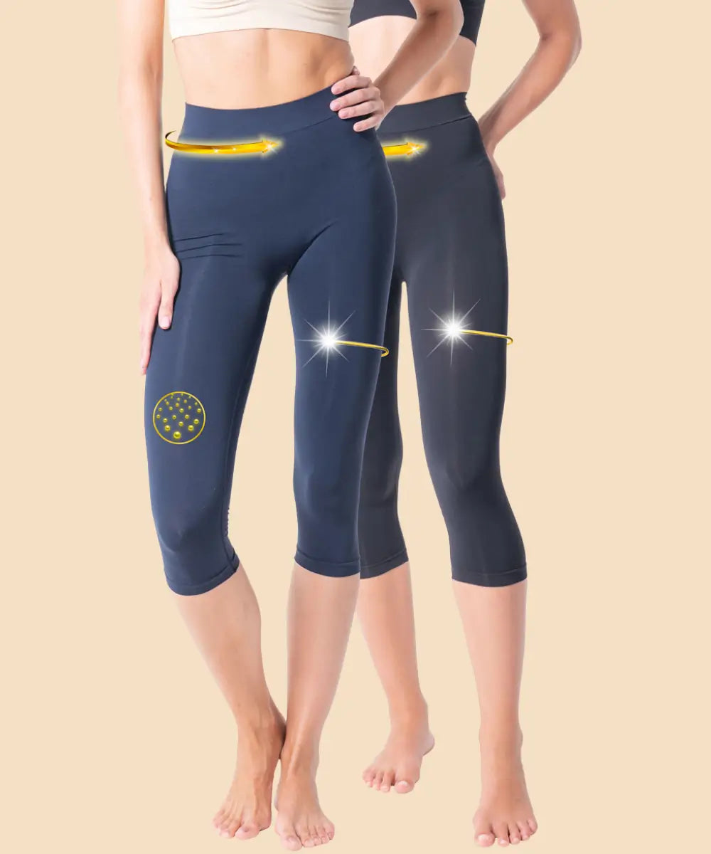 Legginsy push-up Capri 160 den z włóknem Emana Lena