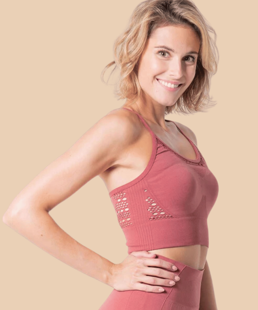 Bali 3D openwork sports top