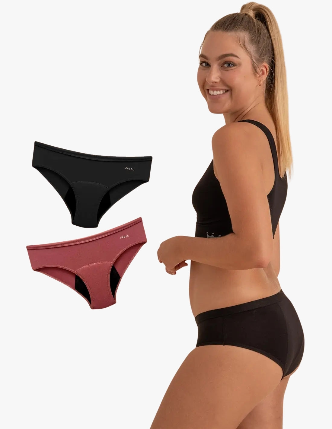 Zestaw 2 Majtki menstruacyjne dla nastolatek heavy flow Boston