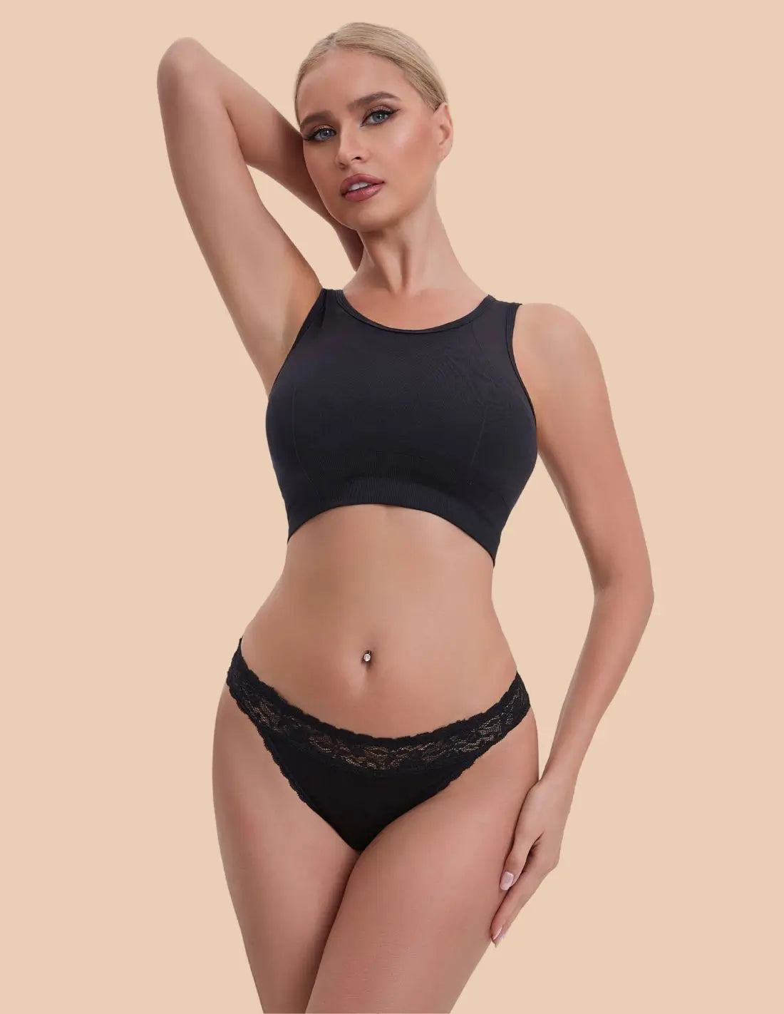 Lot de 2 culottes menstruelles brésiliennes hebdomadaires en coton à haute absorption