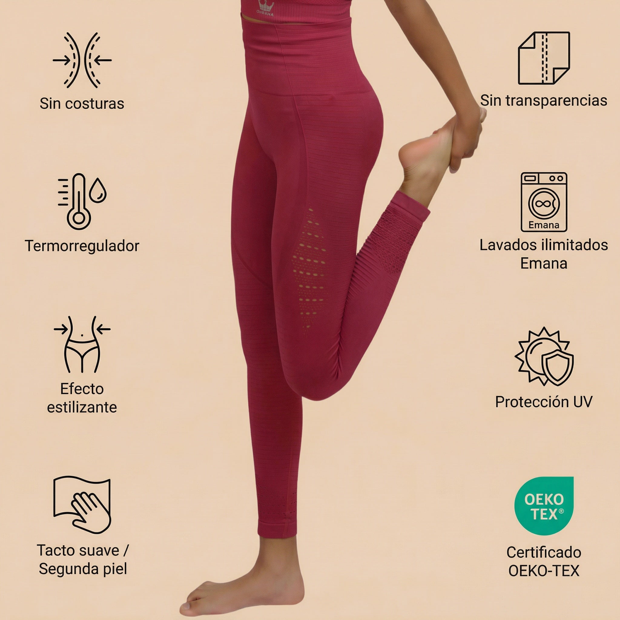 Legging de sport sans couture Indira