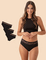 3 Bragas menstruales en  bambú flujo abundante Lola