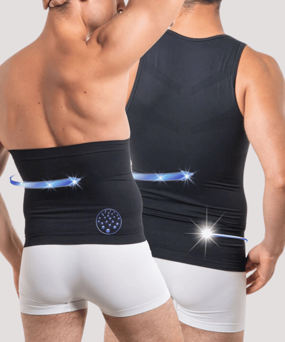 Ensemble : T-shirt et ceinture amincissante avec fibre Emana et technologie FIR Speed