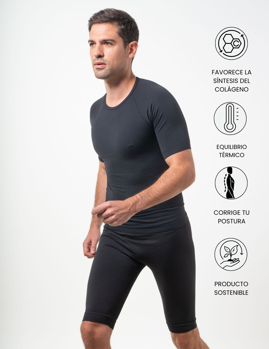 Camiseta reductora con TECNOLOGÍA FIR Speed