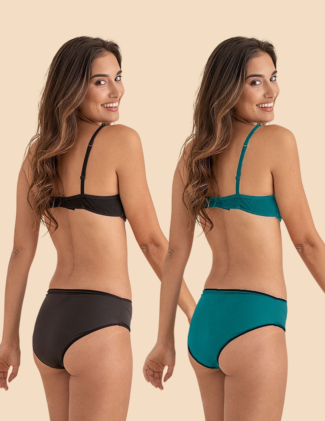 Pack:2 Bragas de baño menstruales flujo abundante Céline ( solo Braguitas)