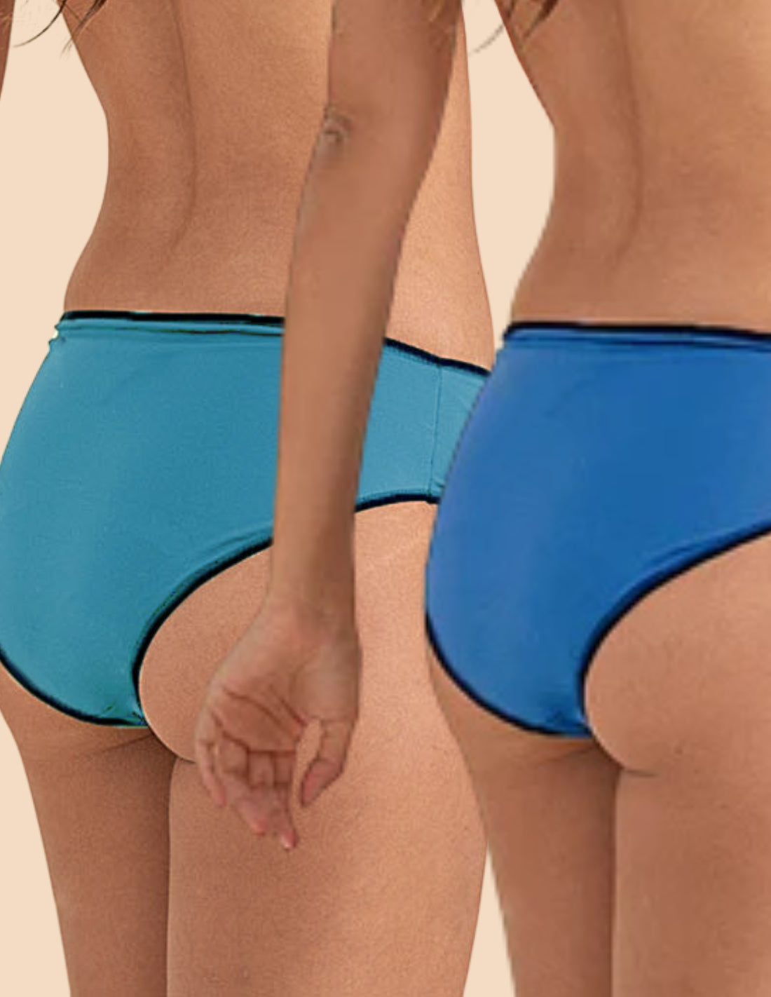 Pack:2 Bragas de baño menstrual( SOLO BRAGUITAS) para adolescente flujo abundante Céline.
