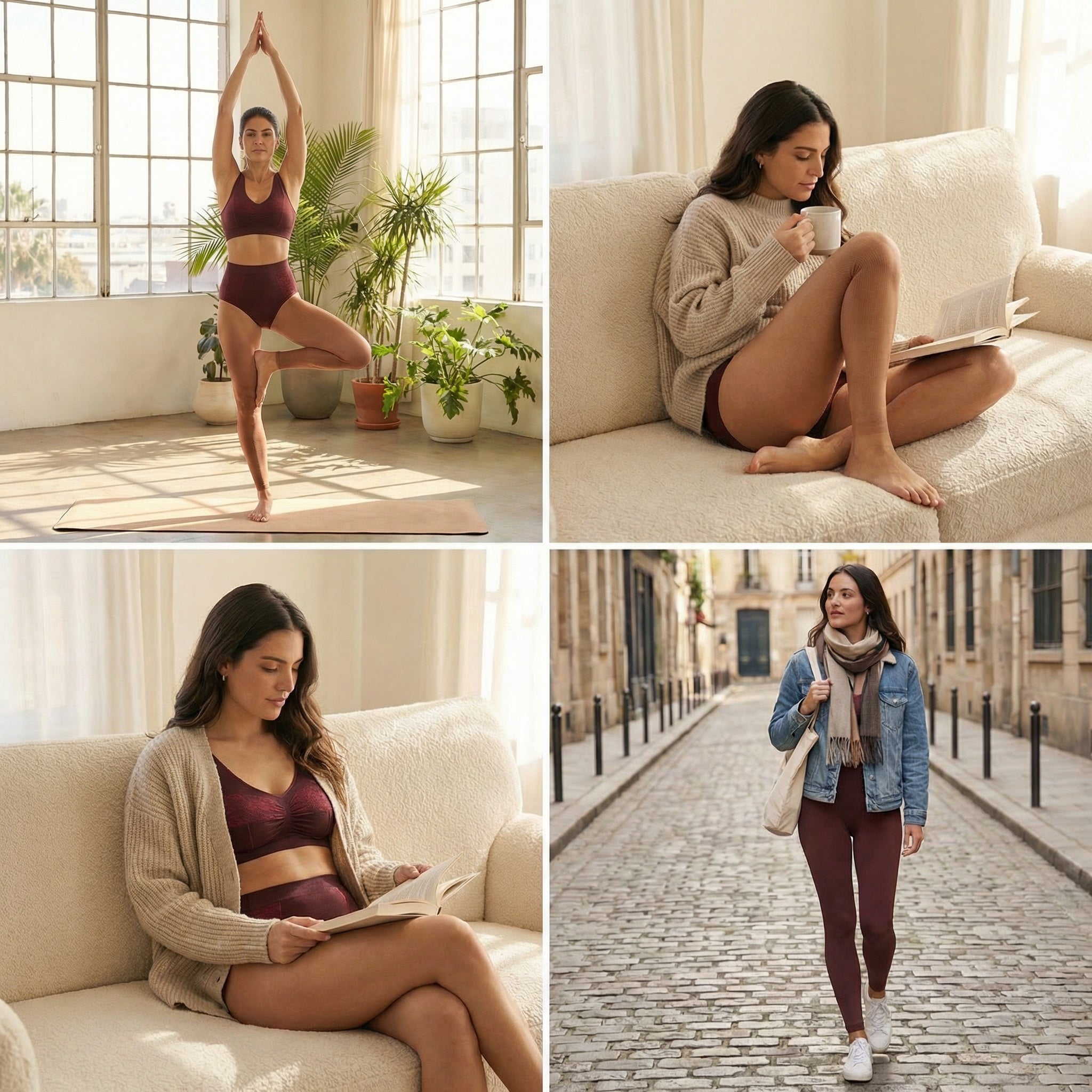 Set sujetador y braga faja sin costuras Ania