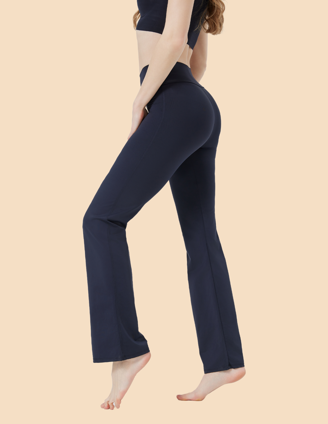 Leggings acampanados con bolsillo flare Mónaco.