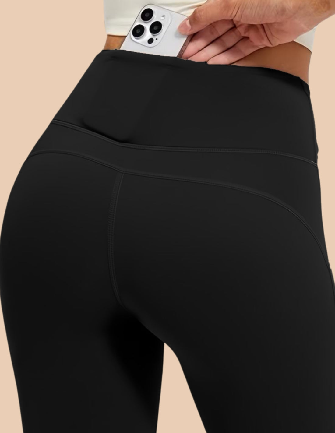 Leggings acampanados con bolsillo flare Mónaco.