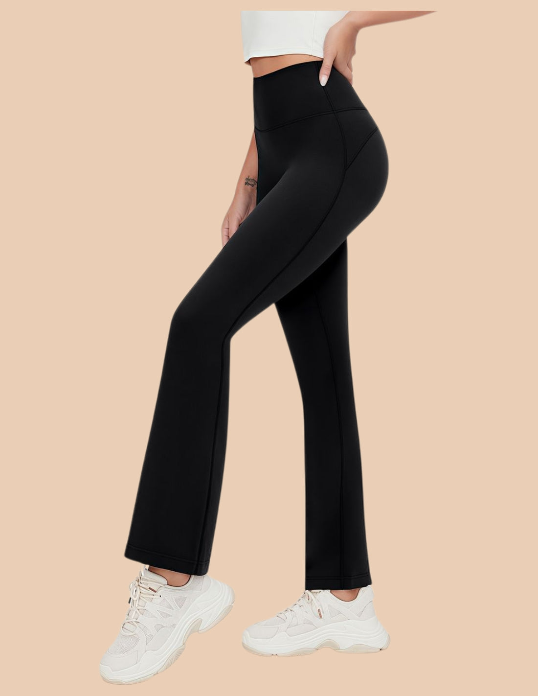 Leggings acampanados con bolsillo flare Mónaco.