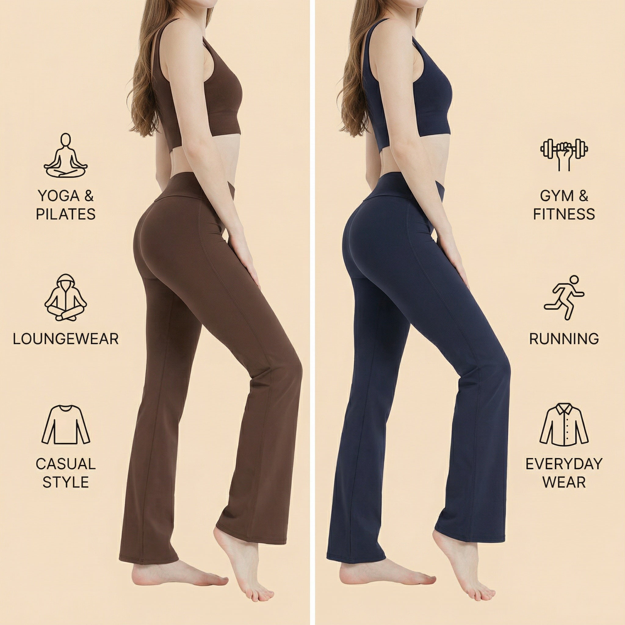 Monaco flared pocket leggings.