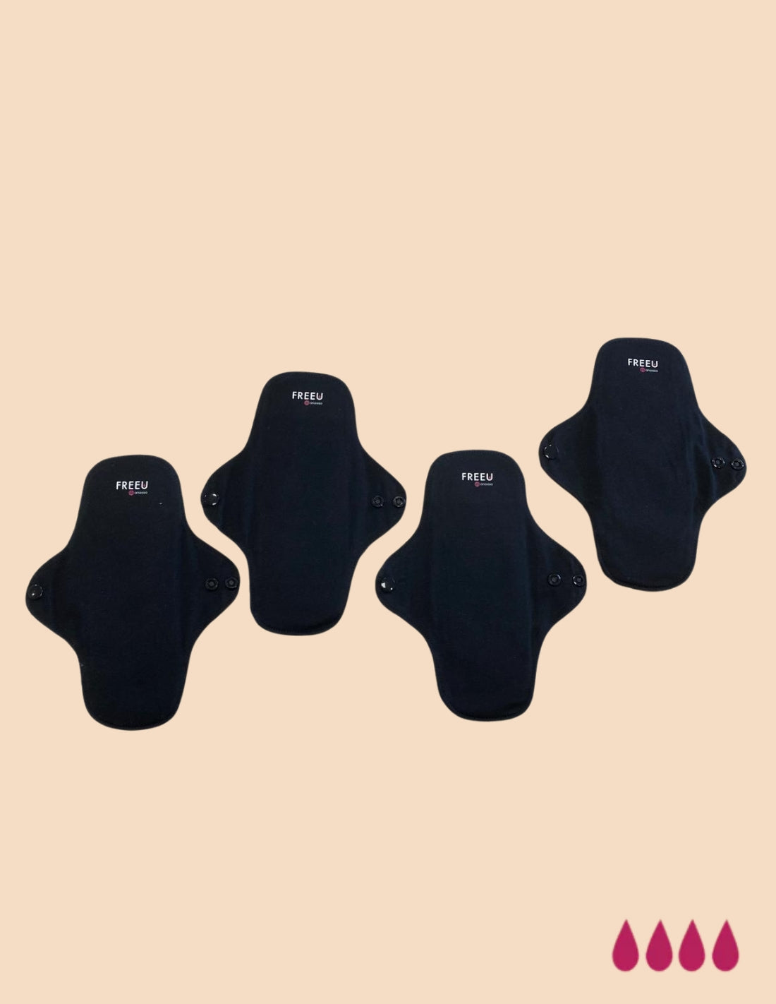 Salvaslips reutilizables extra absorbentes 23 cm | Pack 4