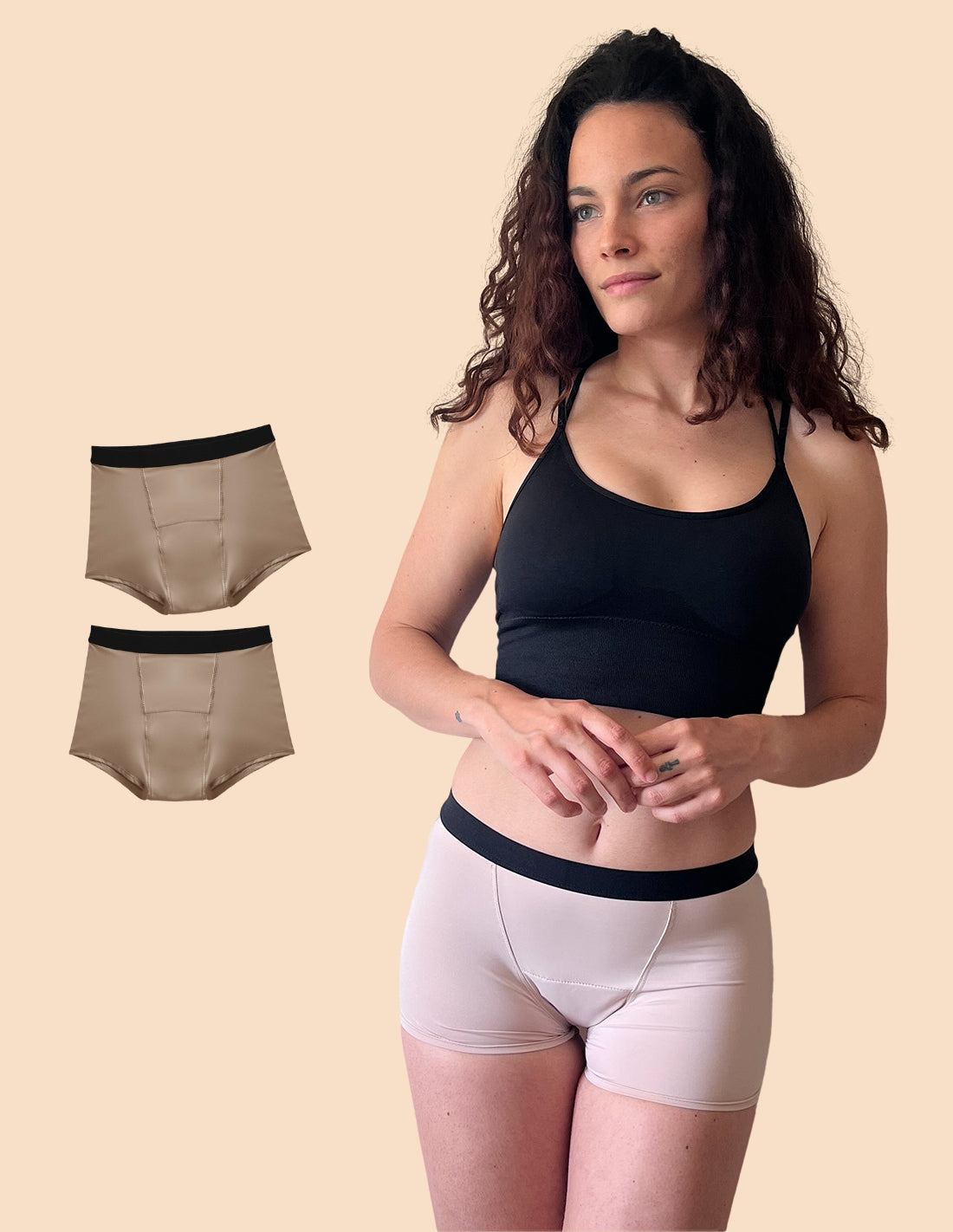 2 Marie menstrual shorts with abundant absorption