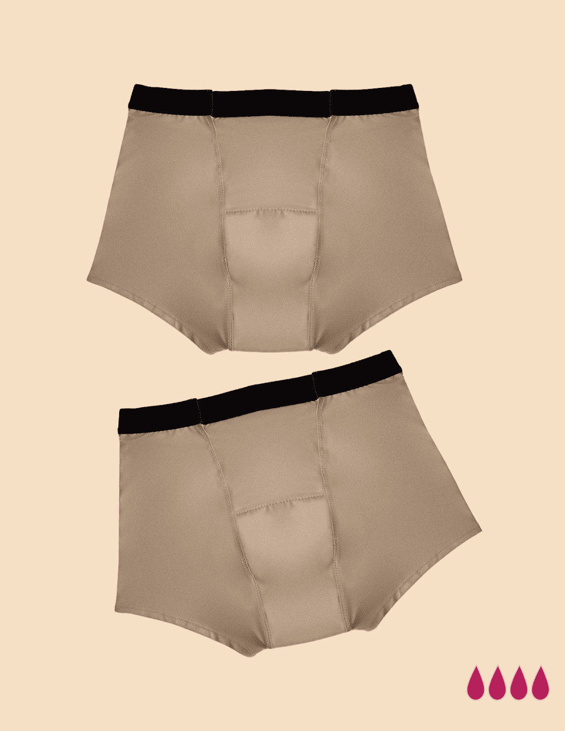 2 Marie menstrual shorts with abundant absorption