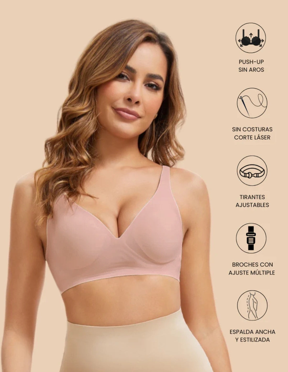Soft Stretch invisible Magic non-wired bra