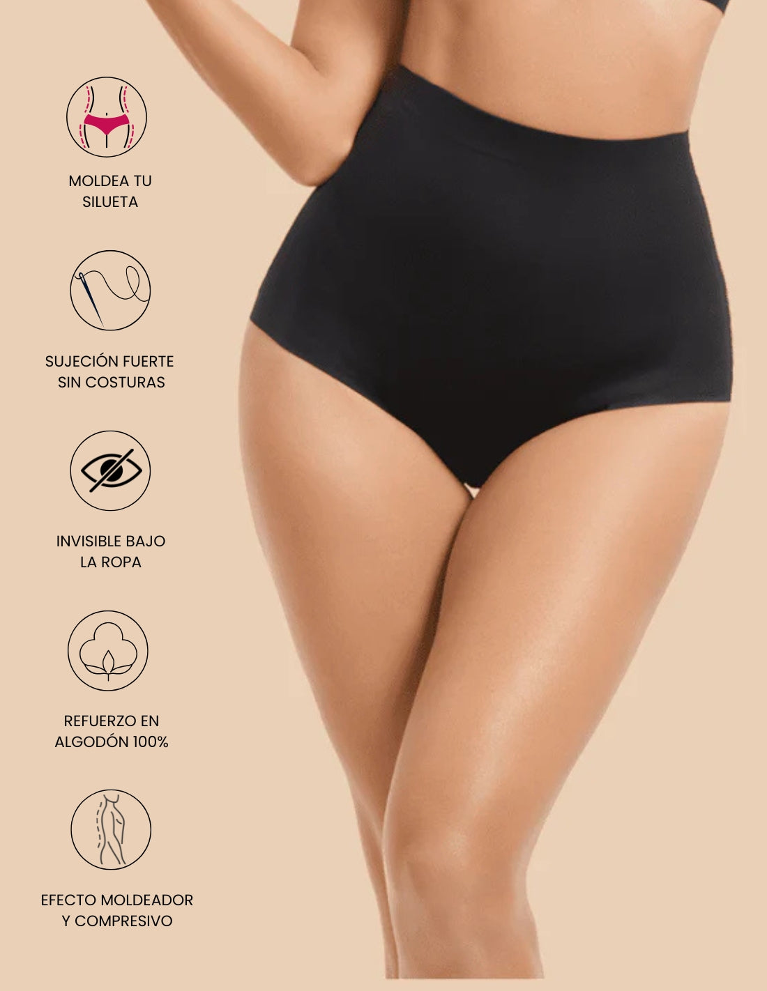 Faja alta moldeadora invisible Soft Stretch Magic