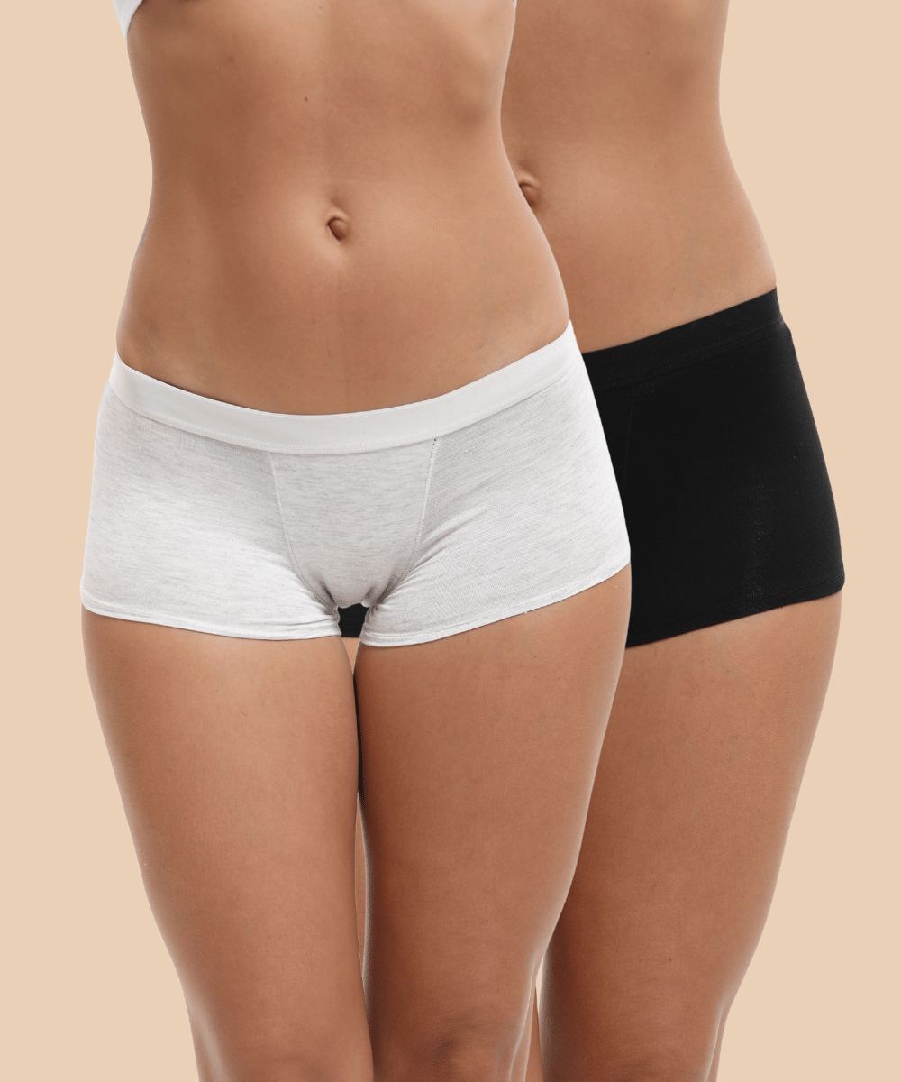Pack 2 Short Menstrual TEEN de Bambú – Flujo Abundante Mayder