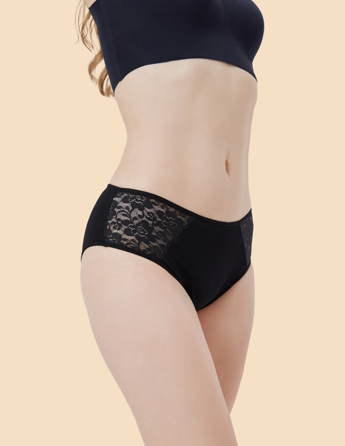 Braga menstrual Extra Absorbente de algodón flujo abundante Laia