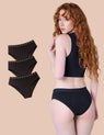 Culottes menstruelles en bambou 3 Logos pour filles