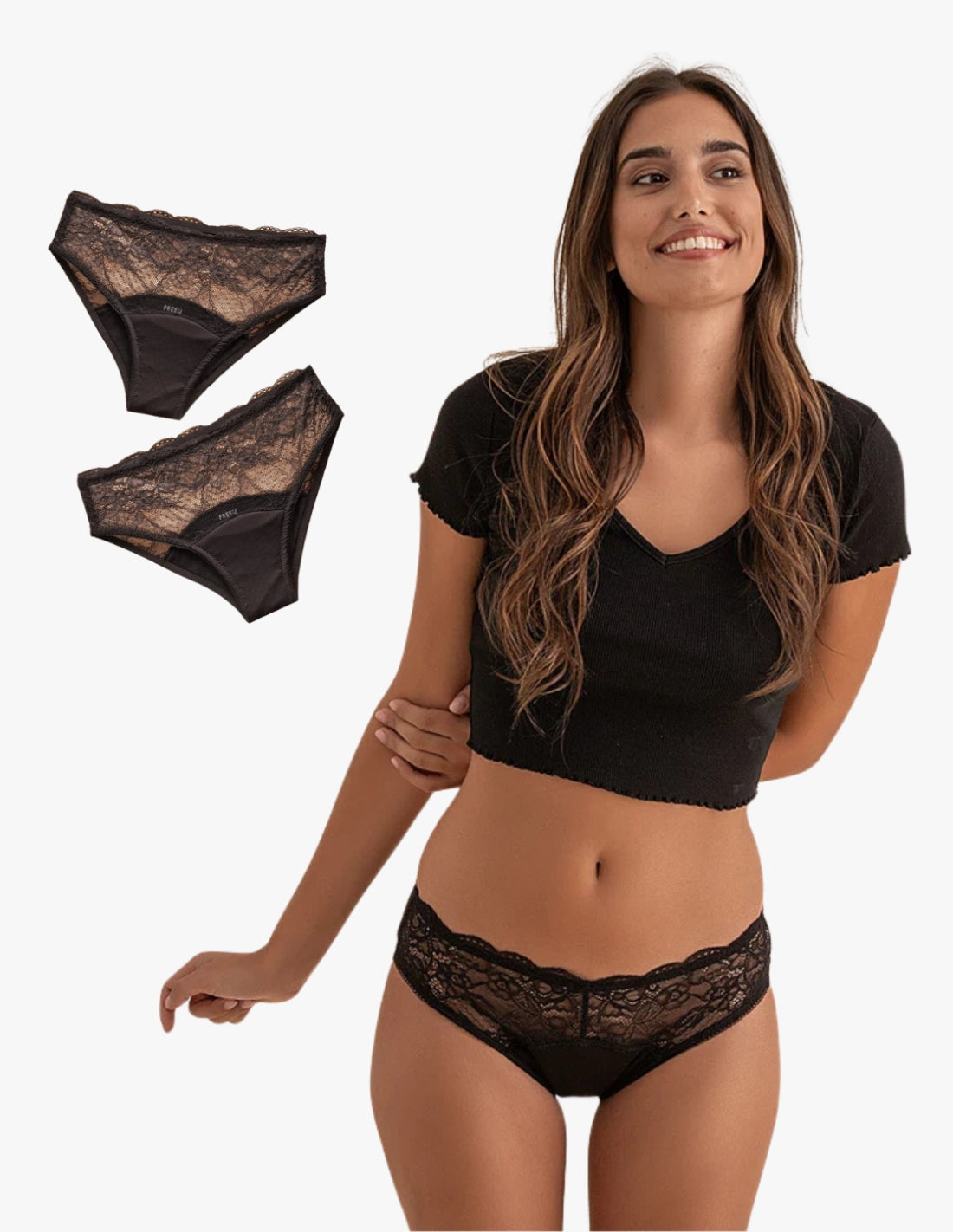 Pack 2 bragas menstruales de bambú Chiara