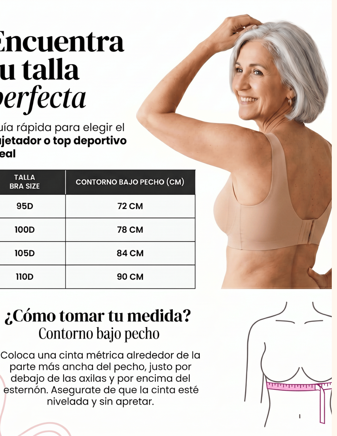 Seamless and wire-free bra with removable foam | Pressure-reducing straps | Chelo Collection