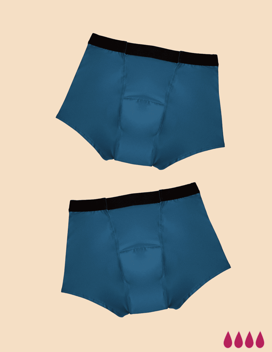 2 Marie menstrual shorts with abundant absorption