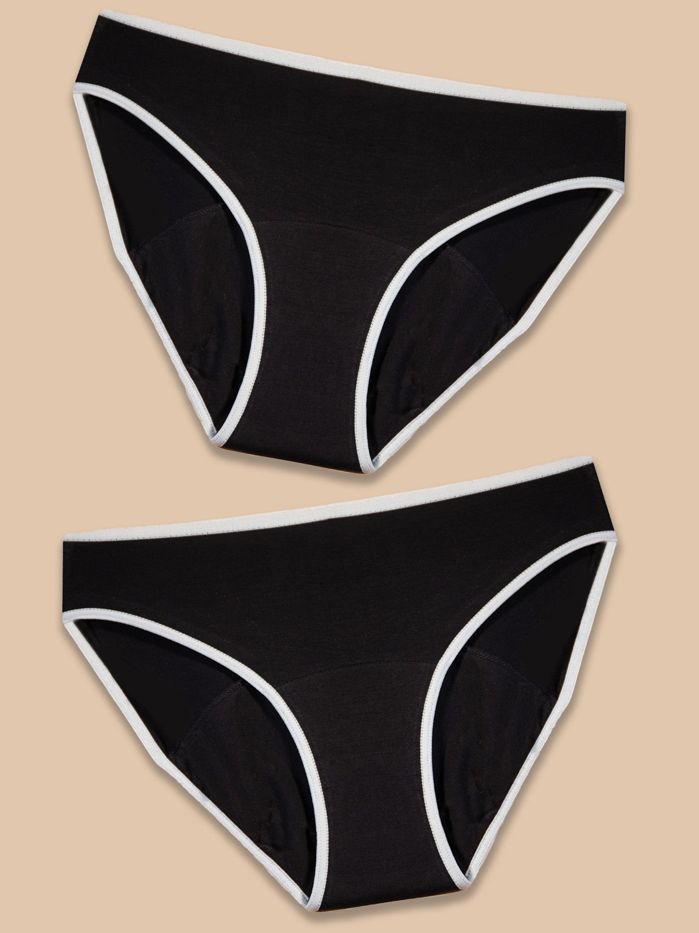 Pack 2 Bragas menstruales para niñas de algodón flujo abundante University