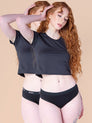 2 bragas menstruales TEEN de bambú  FreeU