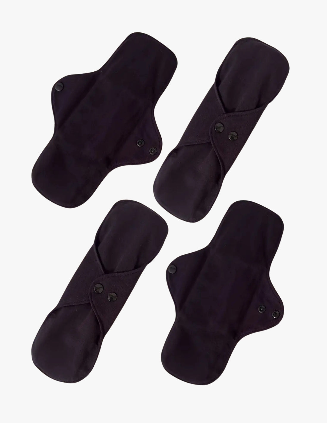 Lot de 4 serviettes hygiéniques extra absorbantes en coton – Nuit