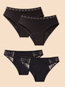 Pack-4-Bamboo panties abundant flow Agadir-Logos