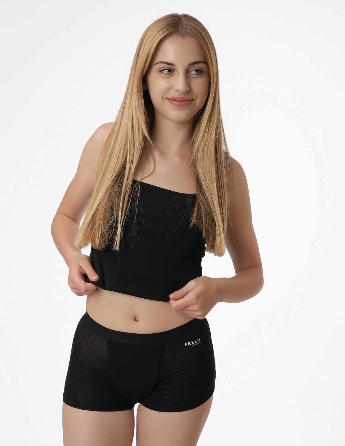 Lot de 2 shorts menstruels en coton pour flux abondant | Amélie