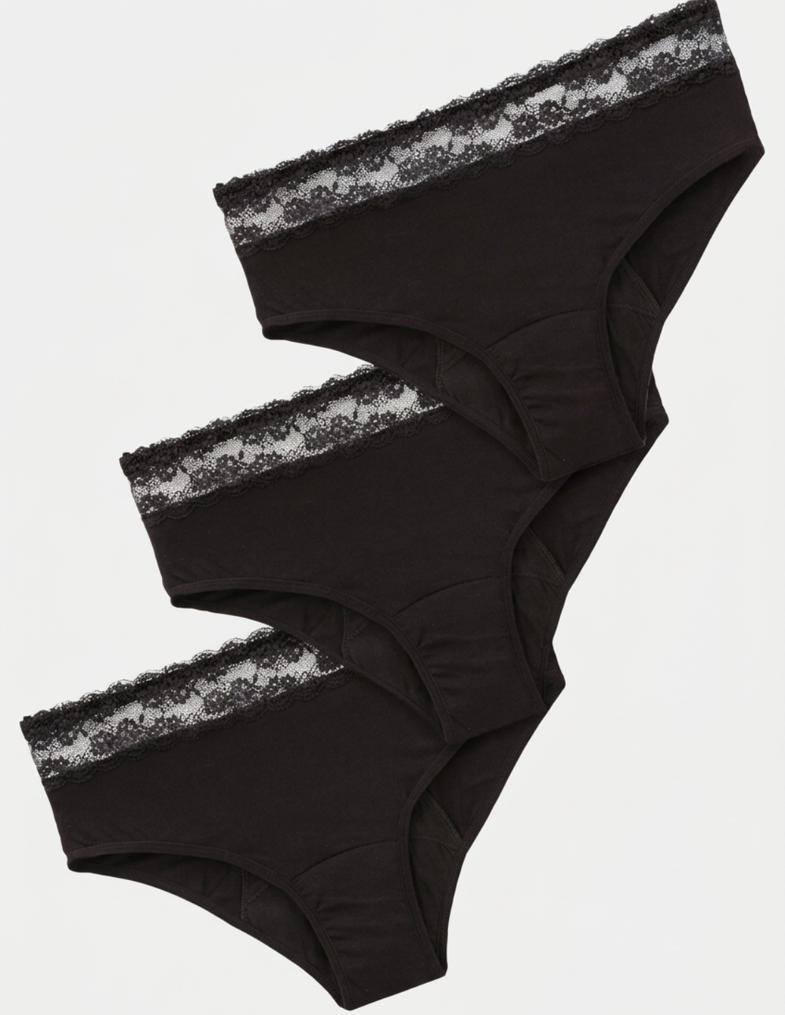 3 Bragas menstruales en  bambú flujo abundante Lola