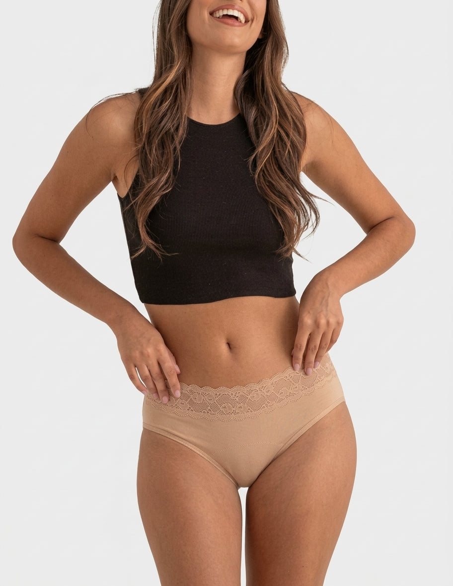 3 culottes menstruelles en bambou Lola flux abondant