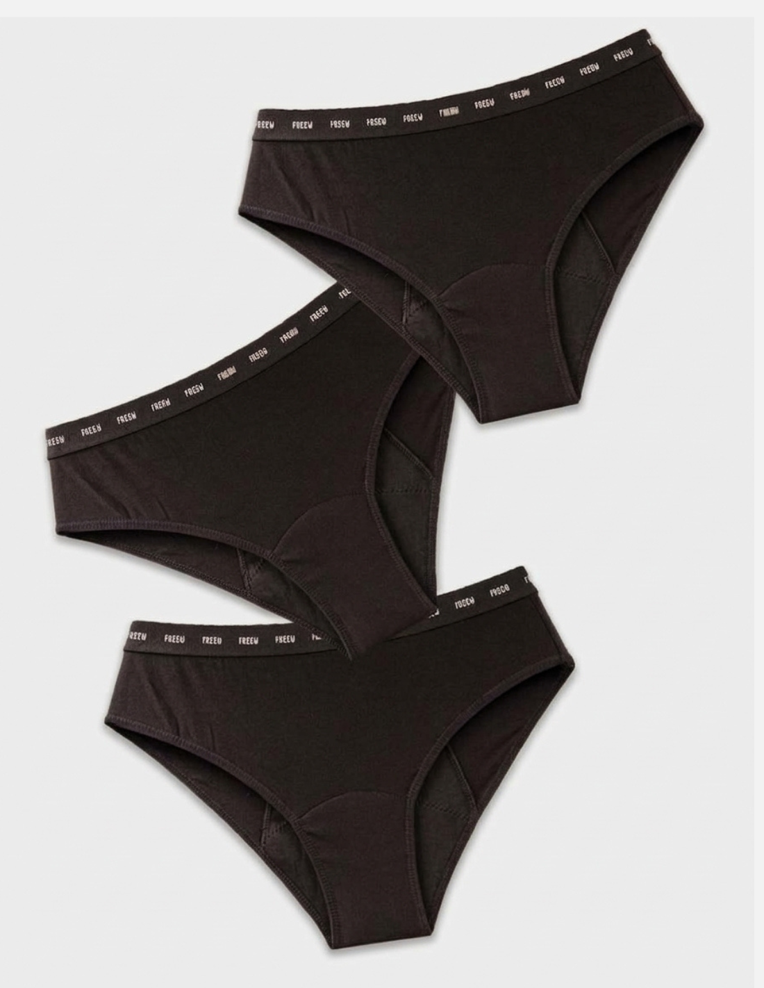 3 bamboo TEEN menstrual panties Logos FreeU