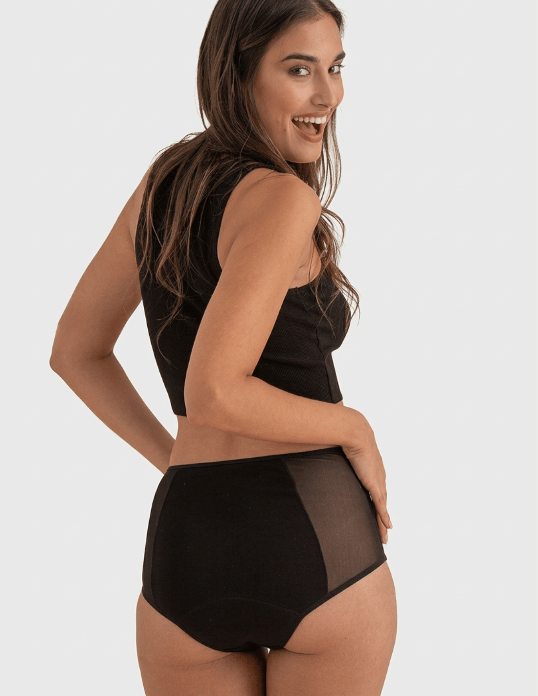 Pack de 2 culottes menstruelles en coton pour flux abondant Valeria
