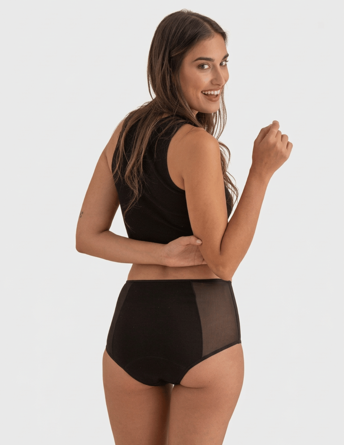 Pack de 2 culottes menstruelles en coton pour flux abondant Valeria