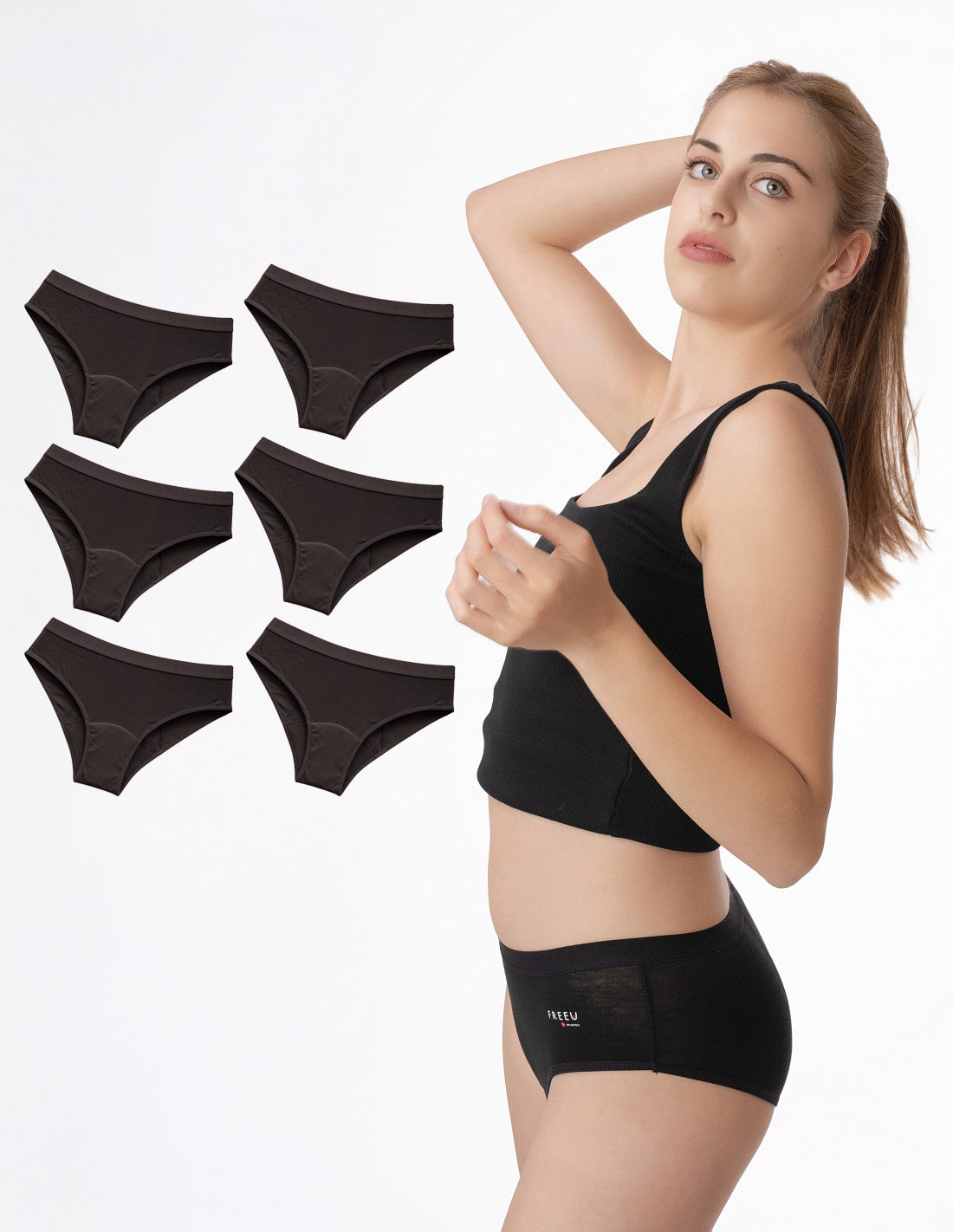 6 Boston Bamboo TEEN Menstrual Panties