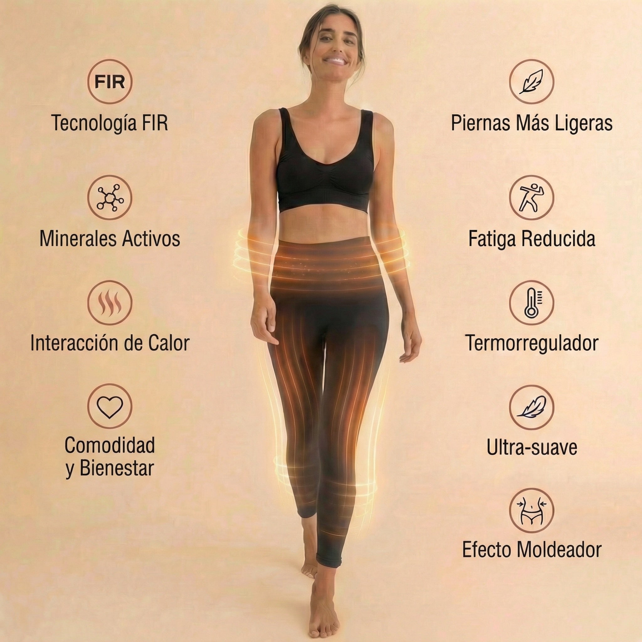 Leggings amincissants FIR 200 Technology de Noah