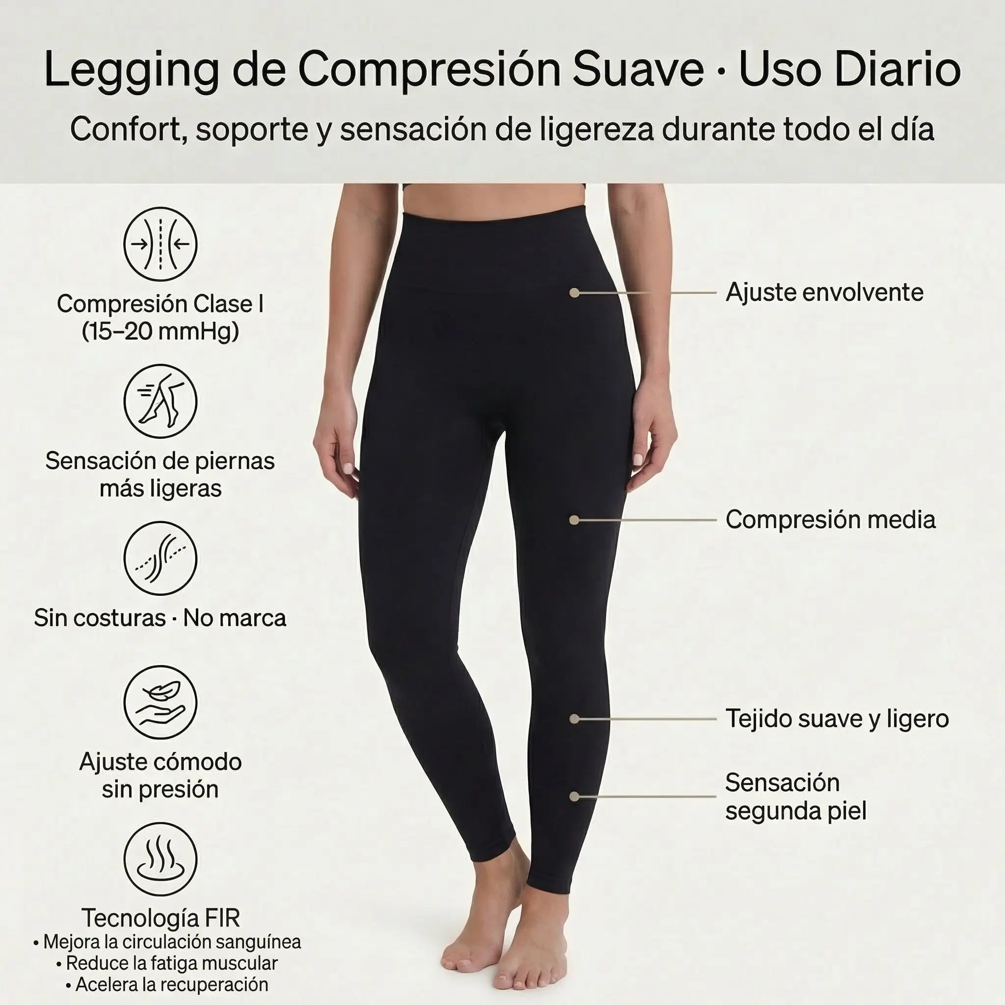 Leggings amincissants FIR 200 Technology de Noah