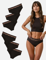 6 bragas menstruales de bambú flujo abundante Lola