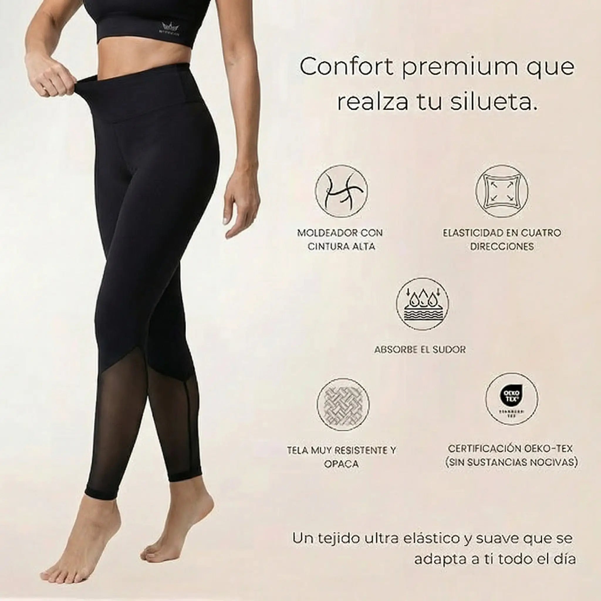 Set: Leggings and Sports Top with Emana Namasté fiber