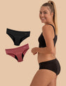 2 Teen Menstrual Panties in Bamboo Heavy Flow Boston